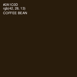 #2A1C0D - Coffee Bean Color Image